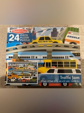 🆕 Melissa & Doug-  Traffic Jam 24-Piece Floor Puzzle